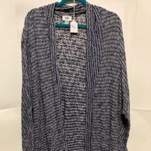 Old Navy Blue and White long sleeve cardigan